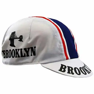 $21.95 • Buy Brooklyn Cycling Cap Cappellino Bianco In White Made In Italy By Headdy