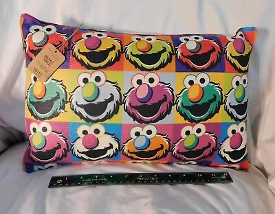 16  Elmo Pop Pillow Plush Colorful Faces Sesame Street Decor 2019 Rare Display • $34.99