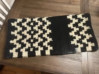 Horse Tack - Black & Tan Mayatex Western Saddle Blanket • $55