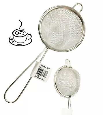 £2.65 • Buy Tea Strainer 7 Cm | Fine Metal Wire Mesh | Kitchen Straining Traditional Loose.