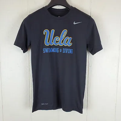 UCLA Bruins Shirt Men Small Black Graphic Crew Neck Short Sleeve Stretch Nike • $9.65