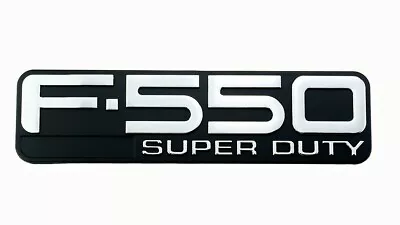 1Pc For 99-03 F550 SUPER DUTY Emblem Side Fender Badge (Chrome Black) • $22.99
