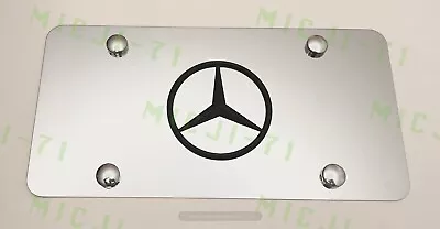 Mercedes Benz Front Auto Heavy Duty Vanity Stainless Metal License Plate  Frame • $26.99