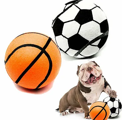 £8.09 • Buy 5  Pets Jumbo Large Tennis Ball For Dogs Hard Tough Dog Toys Basketball Football