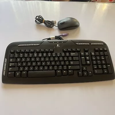 £25.72 • Buy Logitech Y-SAE71 Keyboard PS/2 Port With Logitech M90 USB Mouse
