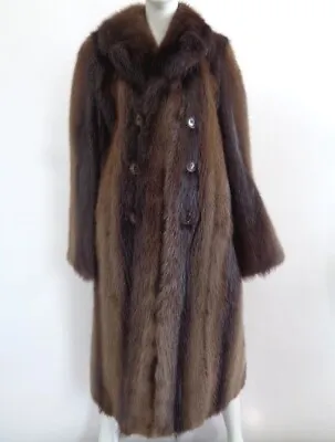 Showroom New Natural Brown Beaver Fur Coat Jacket Men Man Sz 36-38 Xsmall-small • $711.45