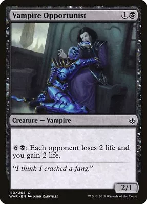 Magic The Gathering (mtg): WAR: Vampire Opportunist  (x 4) • $2.97