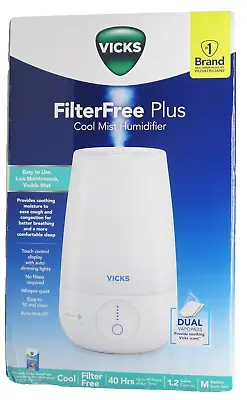 Vicks Filter Free Plus Cool Mist Ultrasonic Humidifier - 1.2gal • $29.75