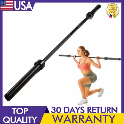 Black Olympic Barbells - 2 Inch 5Ft 6FT 7FT 800-Pound Capacity Weight Bar • $49.98