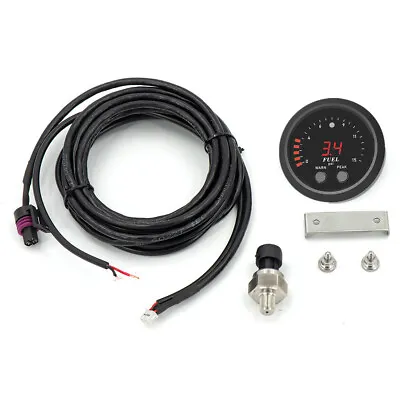 52mm Digital Race Car Fuel Pressure Gauge Monitor With 1/8 NPT Sensor 0-15 Psi • $66.89