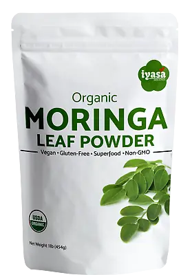 Moringa Leaf Powder  Certified Organic Raw Super Food  4816 Oz Ships Free • $8.49