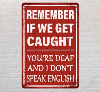 £5.95 • Buy Vintage Metal Signs Quotes Humour Funny Bar Kitchen Retro Wall Home Plaques.