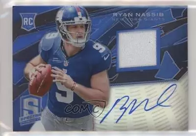 2013 Panini Spectra Blue Signature Materials /49 Ryan Nassib #232 Rookie Auto RC • $5.99