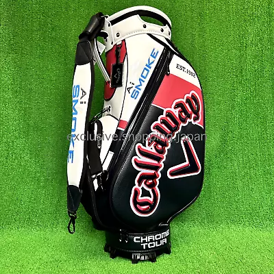 Callaway Golf Tour Cart Bag Ai SMOKE 9.5 X 47in 4.7kg White / Navy / Red 2024 • $498