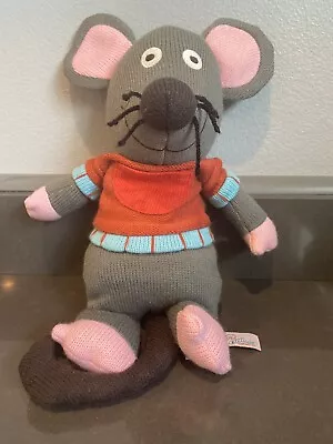£11.63 • Buy Latitude Enfant Paris Gray Pink Knit Mouse Red Sweater Stuffed Animal 15 