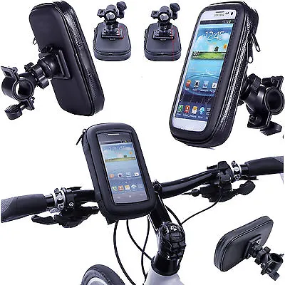 £4.49 • Buy 360° Waterproof Bike Mount Holder Case Bicycle Cover For Various Samsung Phones 