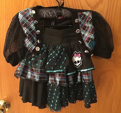 Monster High Dress Up Outfit Elastic Waist Skirt & Crop Jacket Child Size S/m • $14.99