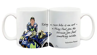 Juko Valentino Rossi Quote 1275 Motorbike Racing Coffee Tea Cup • £9.95