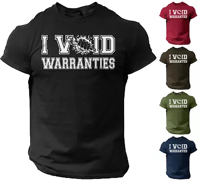 Mechanic T Shirt I Void Warranties Funny Mechanic Auto Repair Engineer Tee • $12.90