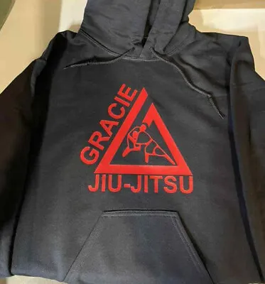 Gracie Jiu Jitsu MMA Fighter Hoody Hoodie Hooded Sweat Shirt Renzo BJJ • $29.99
