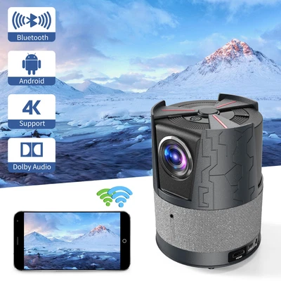 $331.18 • Buy Portable Mini Android 9.0 Projector 4K Support Smart TV Wireless WiFi 6 BT 1080P