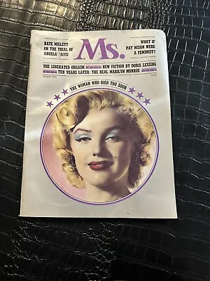 AUGUST 1972 MS Feminist Magazine - MARILYN MONROE • $14.99