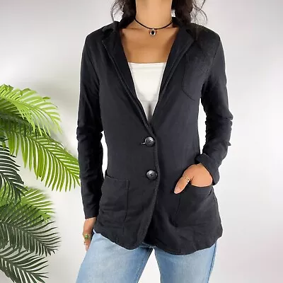 Vintage Y2K Style Miley Max Black Soft Grunge Casual Lightweight Blazer / Small • $34