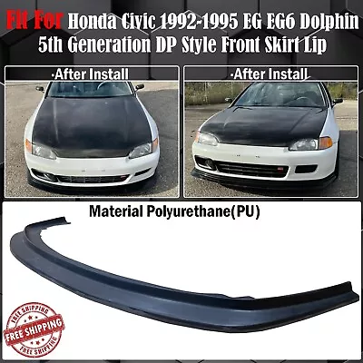 Fits 92-95 Honda Civic Sedan DP Style Front Bumper Lip Spoiler First Molding JDM • $228