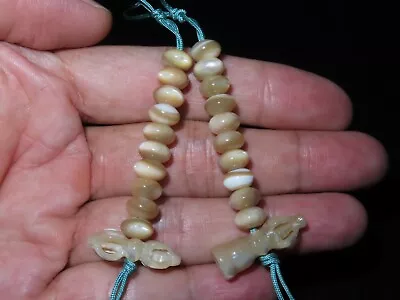 Nepal Tibet Buddhist Fish Bone Bell & Dorje Mala Prayer Counters (d3) • $60