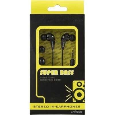 £8.95 • Buy Vivanco Super Bass Stereo In Earphones - Black