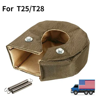 T25/T28 GT25 GT28 GT30 GT35 Titanium TURBO CHARGER HEAT WRAP SHIELD BLANKET US • $19.85