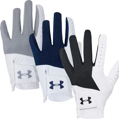 Under Armour Mens UA Medal Synthetic Textured Golf Glove Left Hand • £9.95