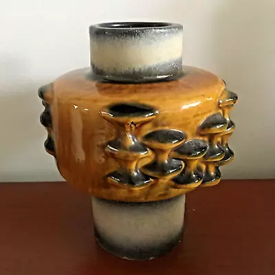 Vintage West German Beehive Vase Dieter Peter For Carstens Tönnieshof Fat Lava • £34