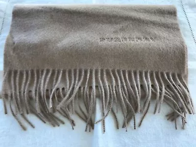 £190 • Buy Burberry Camel Cashmere Scarf 