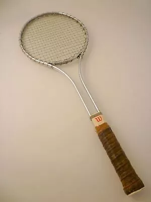 Wilson T2000 Classic Vintage Tennis Racquet Sewn Leather Grip 4 3/4 Court Ready • $29.95