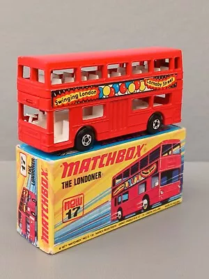 Matchbox Superfast No 17 The Londoner Bus. Carnaby Street.  VNMIB Original Box  • £0.99