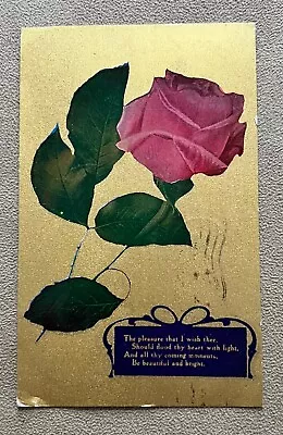 Rose Flower Vintage Postcard 1910 Postmark Butte Montana • $0.99