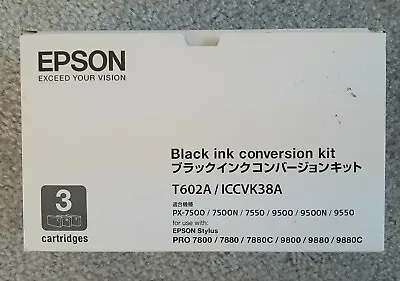 £24.27 • Buy Epson T602A Black Ink Conversion Kit For PRO 7880/7800/7880C/9800/9880/9880C