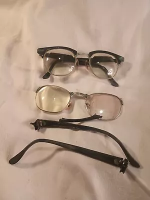 Lot Of 2 VTG Eyeware Glasses Bifocals; Inc Shuron Frame 1/10 12k Gold Filled GF • $15