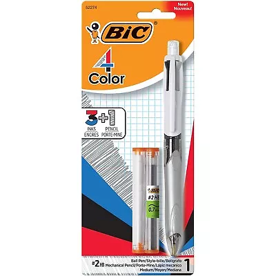 BIC 4 Color Retractable 3+1 Ballpoint Pen And MMLP1AST • $10.29