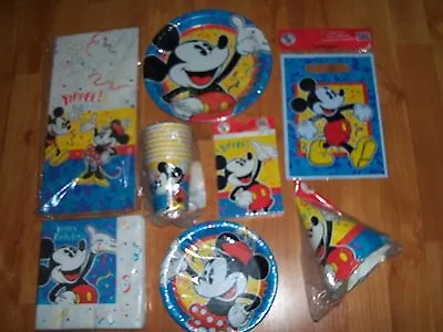 Mickey Mouse Confetti Birthday Party Supplies Multi-color 8pc Lot Party Express  • $63.99