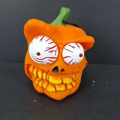 AS IS Gemmy Haunted Head Halloween Decor Pumpkin Monster Shakes Sound • $39.19
