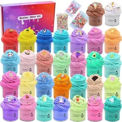 $13.99 • Buy Fruit Slime Mud Kit Soft Non-Sticky Cloud Slime Scented Toy Kid Gift Plasticine!