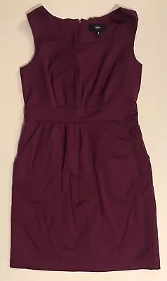 Women's Eggplant Purple Mossimo Target Sleeveless Dress Lined W/ Pockets Size 8 • $5.99