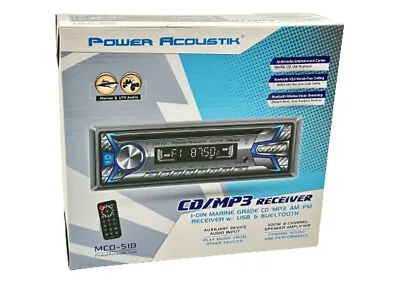 New Power Acoustik MCD-51B Marine Grade CD Player Radio Receiver W Bluetooth • $87.99