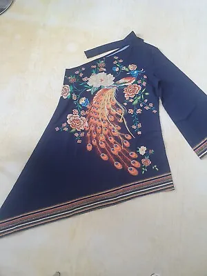£14 • Buy Peacock Print Dress Size 14
