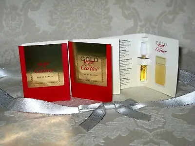  Gold Must De Cartier . Women's Eau De Parfum Vial. Lot Of 3. New. • $14.92