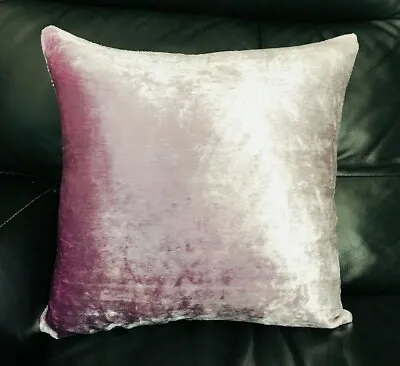 Cushion Large Plain Velour Heavy Shiny Crushed Velvet Cushion Covers Or Cushion  • £5.99