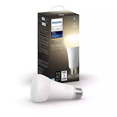 Philips Hue Smart 100W A21 LED Bulb - Soft Warm White Light - 1 Pack - 160LM ... • $17.32