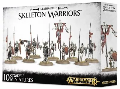 10x Skeleton Warriors On Sprue - OOP - Games Workshop AOS Soulblight Gravelords • £20